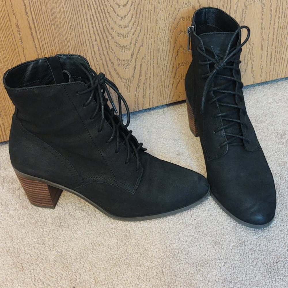 Western, black bootie, by Lucky Brand, size 9.5